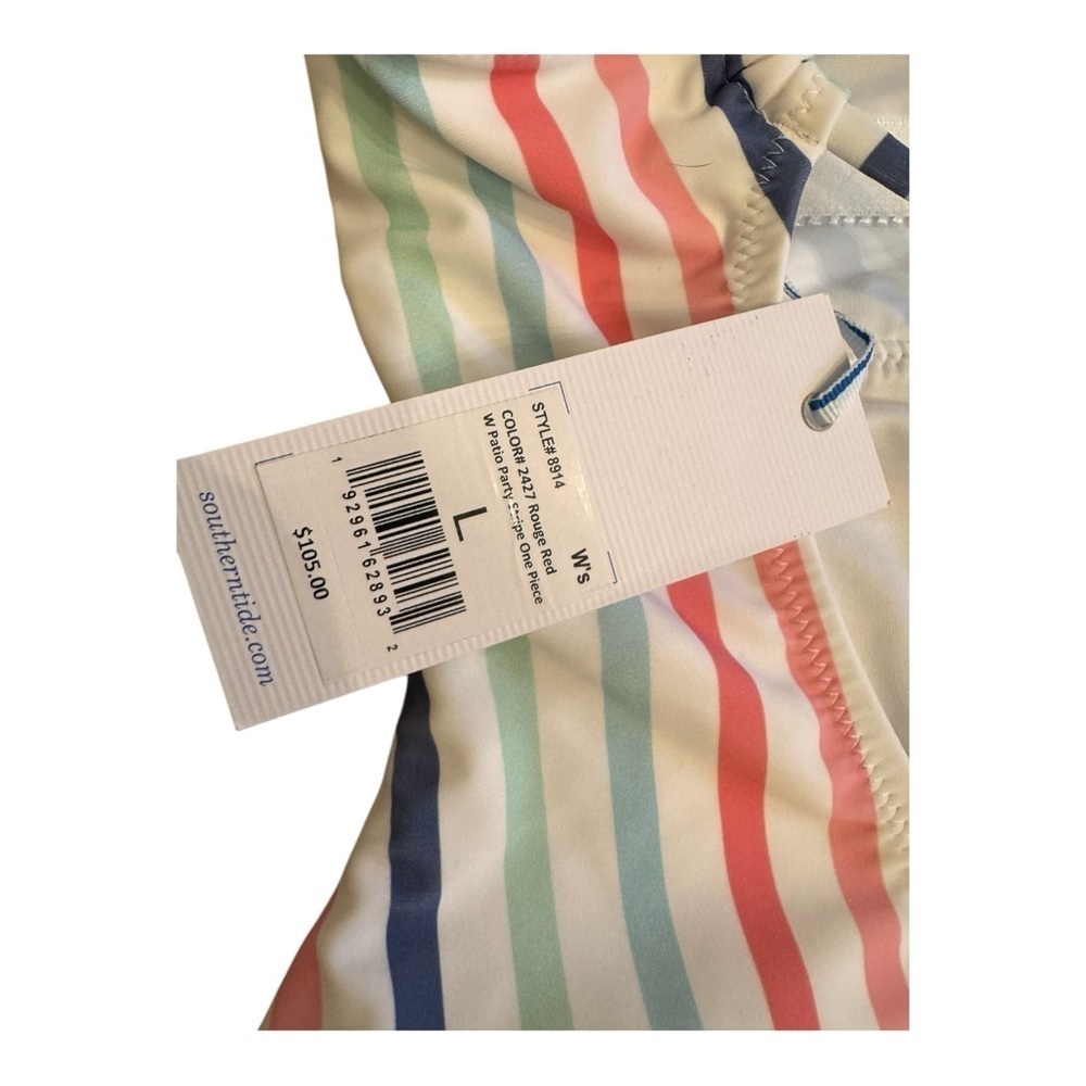 Southern Tide Patio Party Stripe One-Piece Swimsuit NWT - Picture 4 of 7